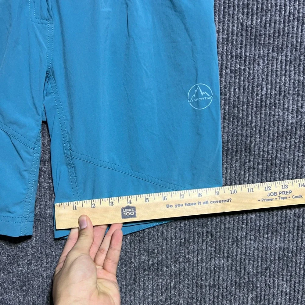 La Sportiva Spit Short Women Size M Teal Hiking Climbing Technical Outdoor Gear